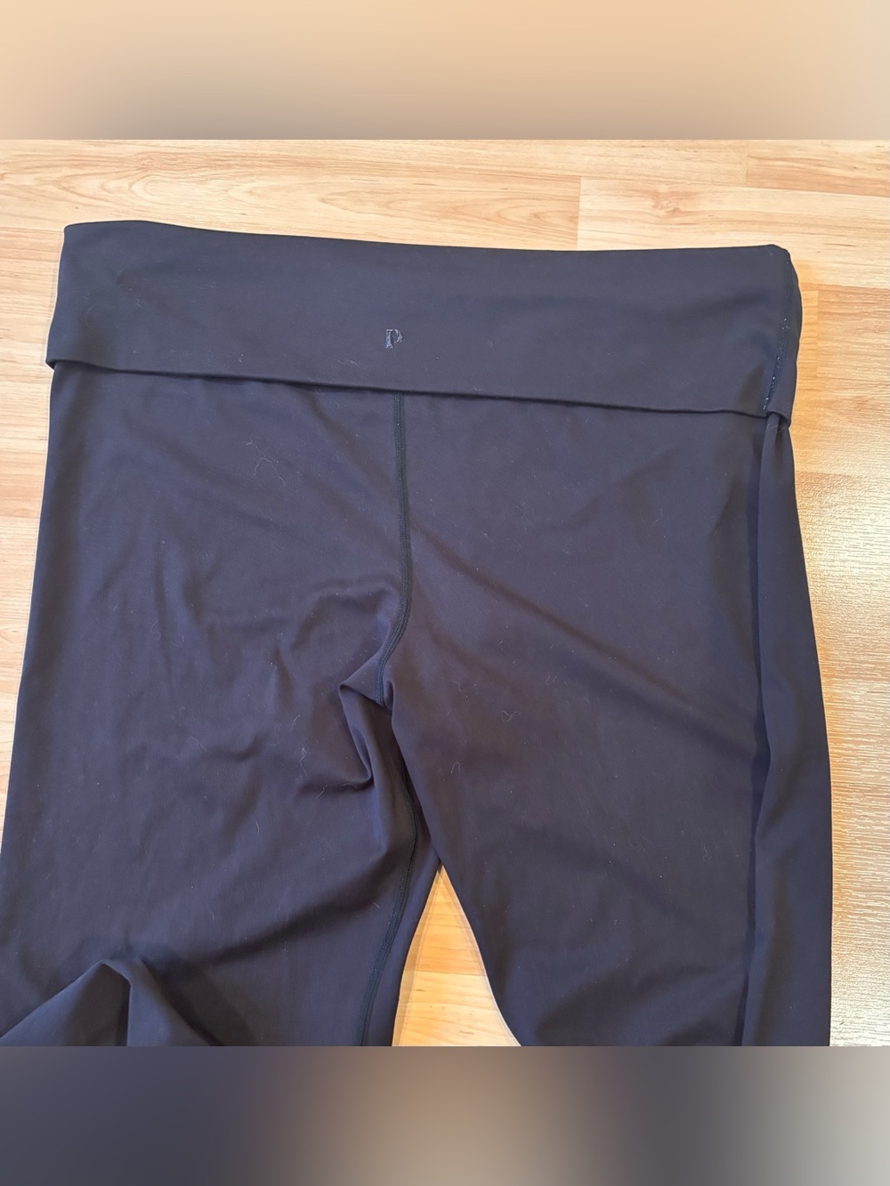 PAC 1980 PacSun Black Flare Fold-Over Waist Pants - Picture 6 of 6
